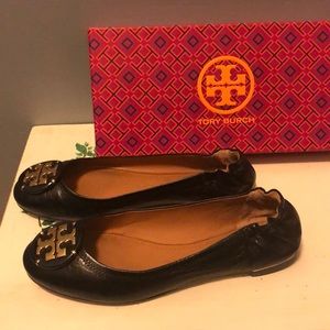 Tory Burch Multi Logo Ballet- perfect black 6M